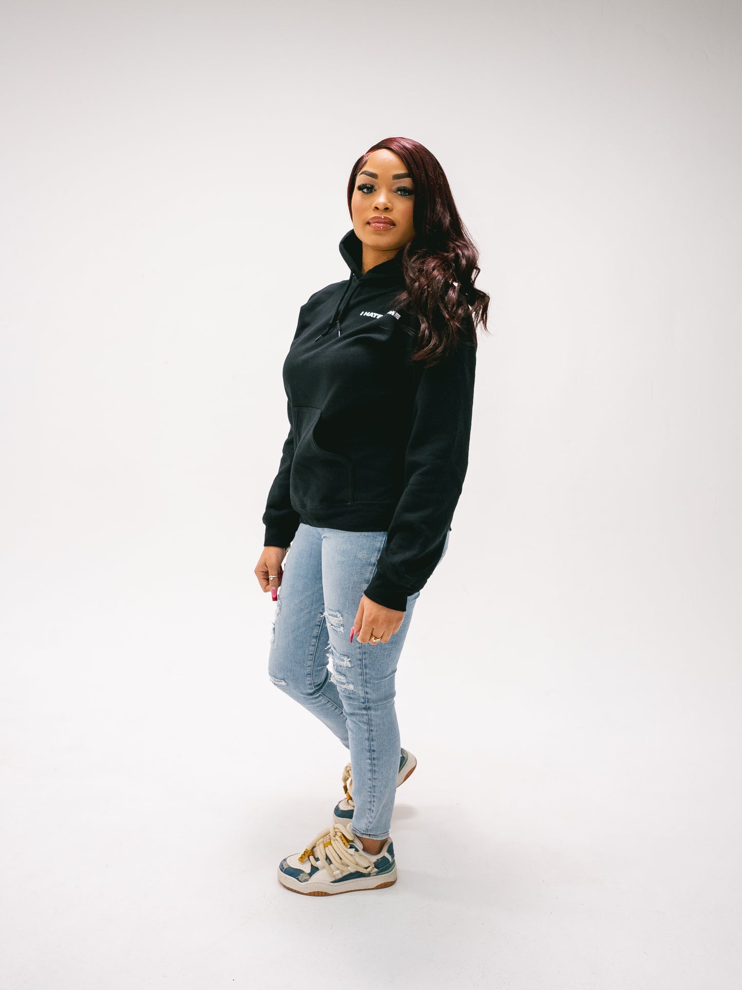 "I Hate Home" Black Hoodie