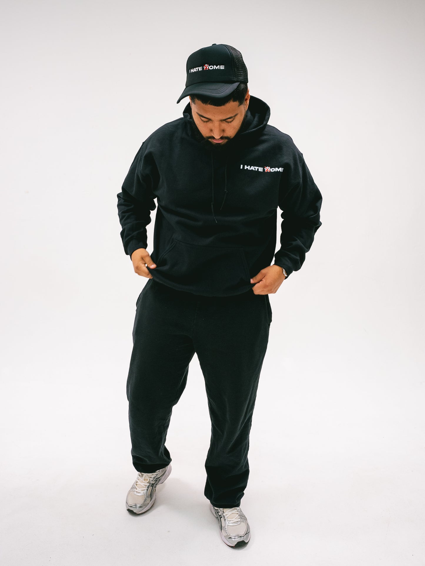 "I Hate Home" Black Hoodie